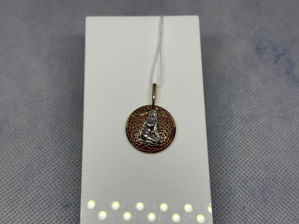 ПОДВЕСКА ЗНАК ЗОДИАКА ДЕВА (Au 585)