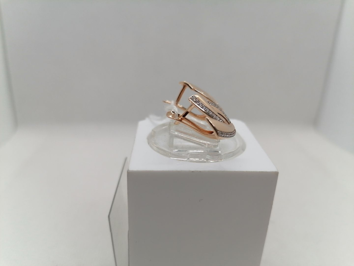 СКМИ585 СЕРЬГИ С КАМНЯМИ (Au 585)