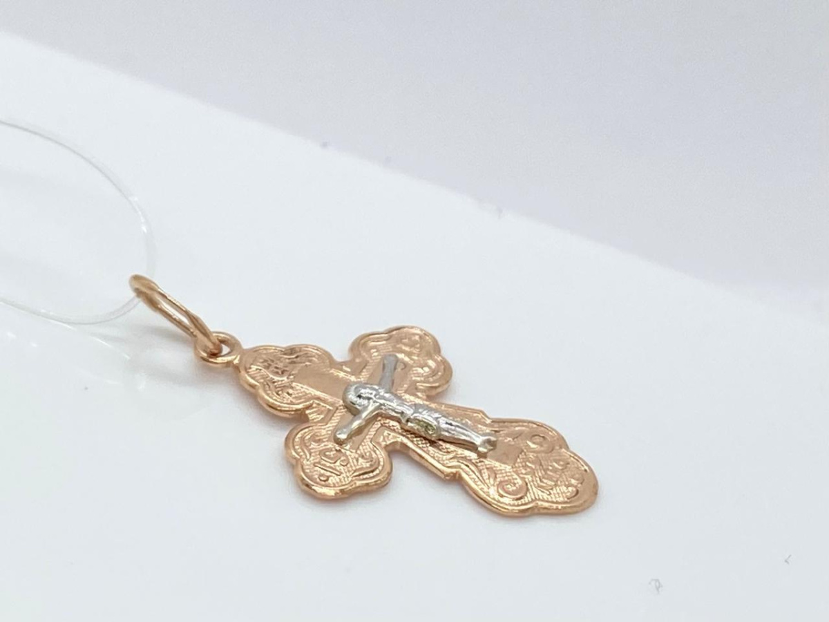 20-0252 ПОДВЕСКА КРЕСТ без камня (Au 585)