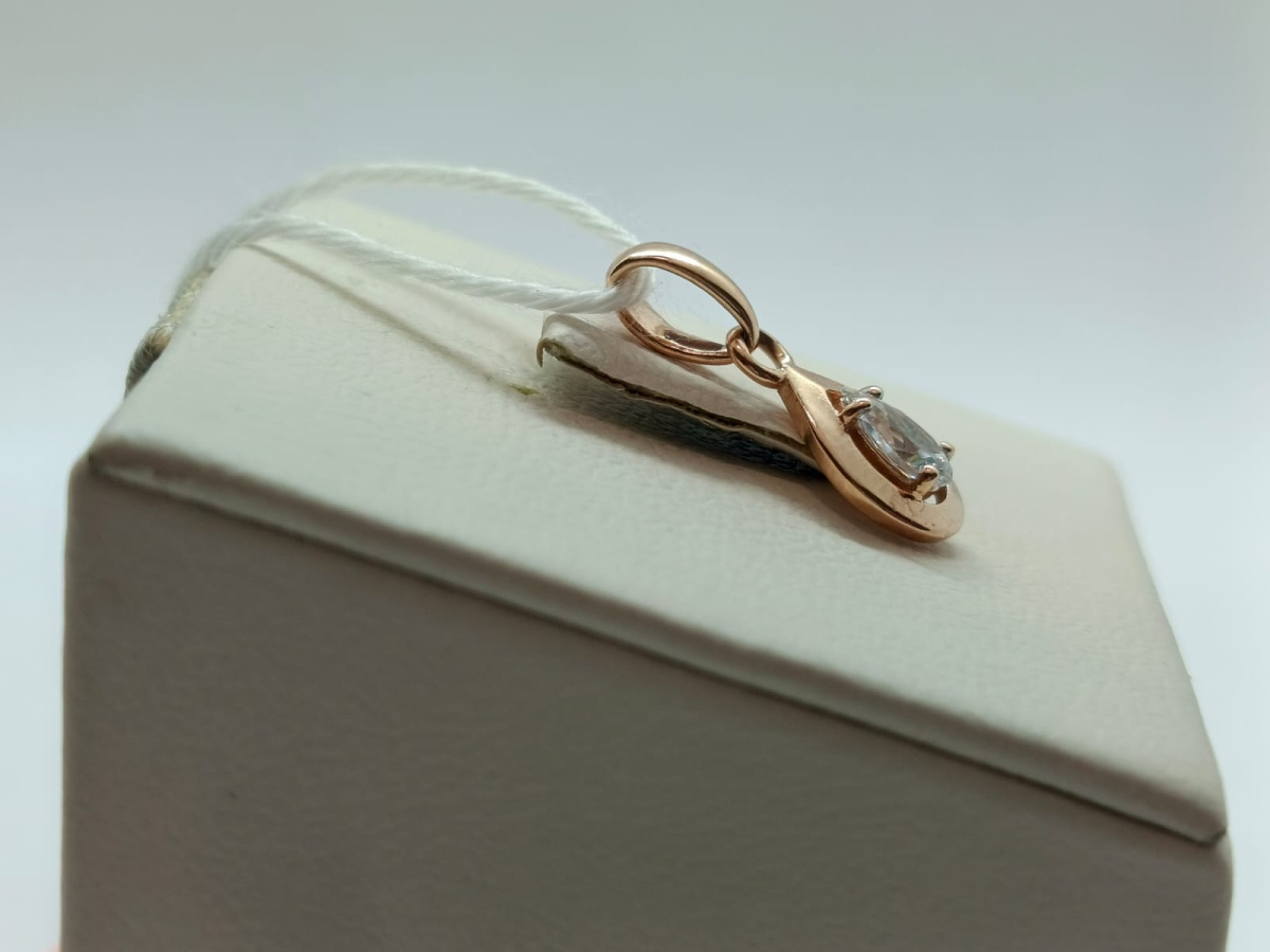 ПОДКМ585 ПОДВЕСКА С КАМНЕМ (Au 585)