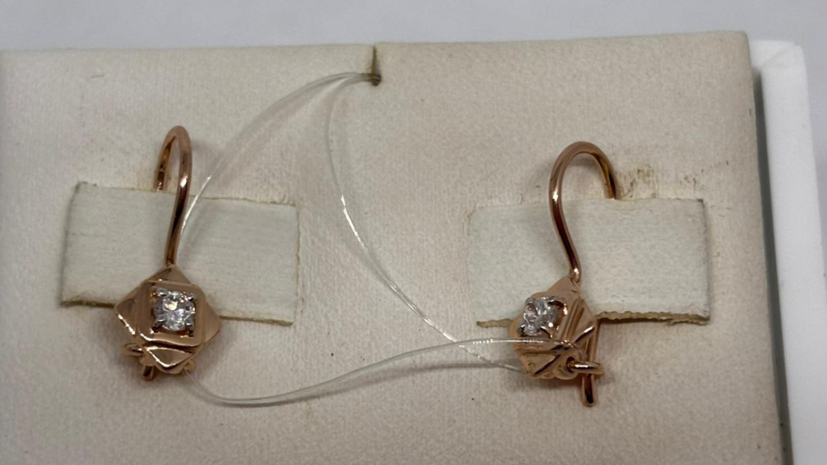 СЕРЬГИ С КАМНЯМИ (Au 585)