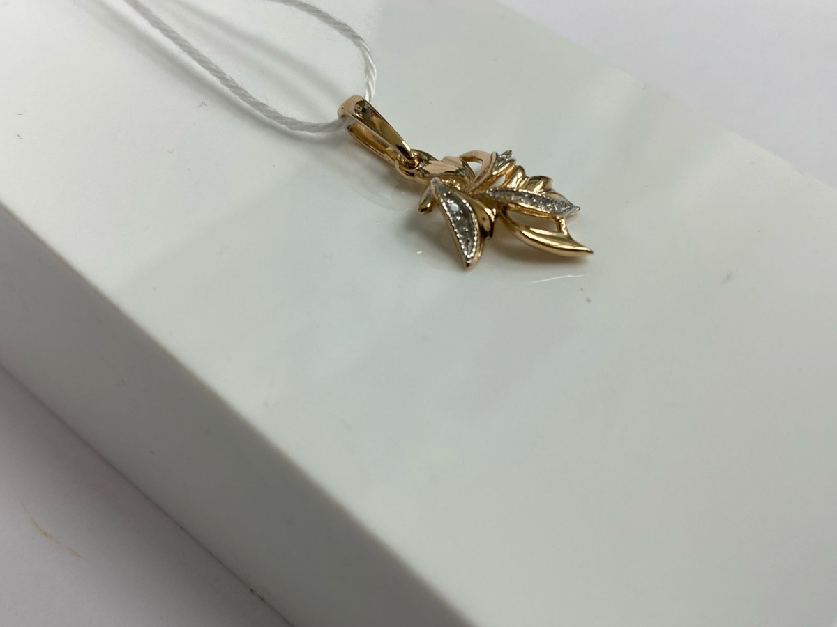 ПОДКМИ585 ПОДВЕСКА С КАМНЯМИ (Au 585)