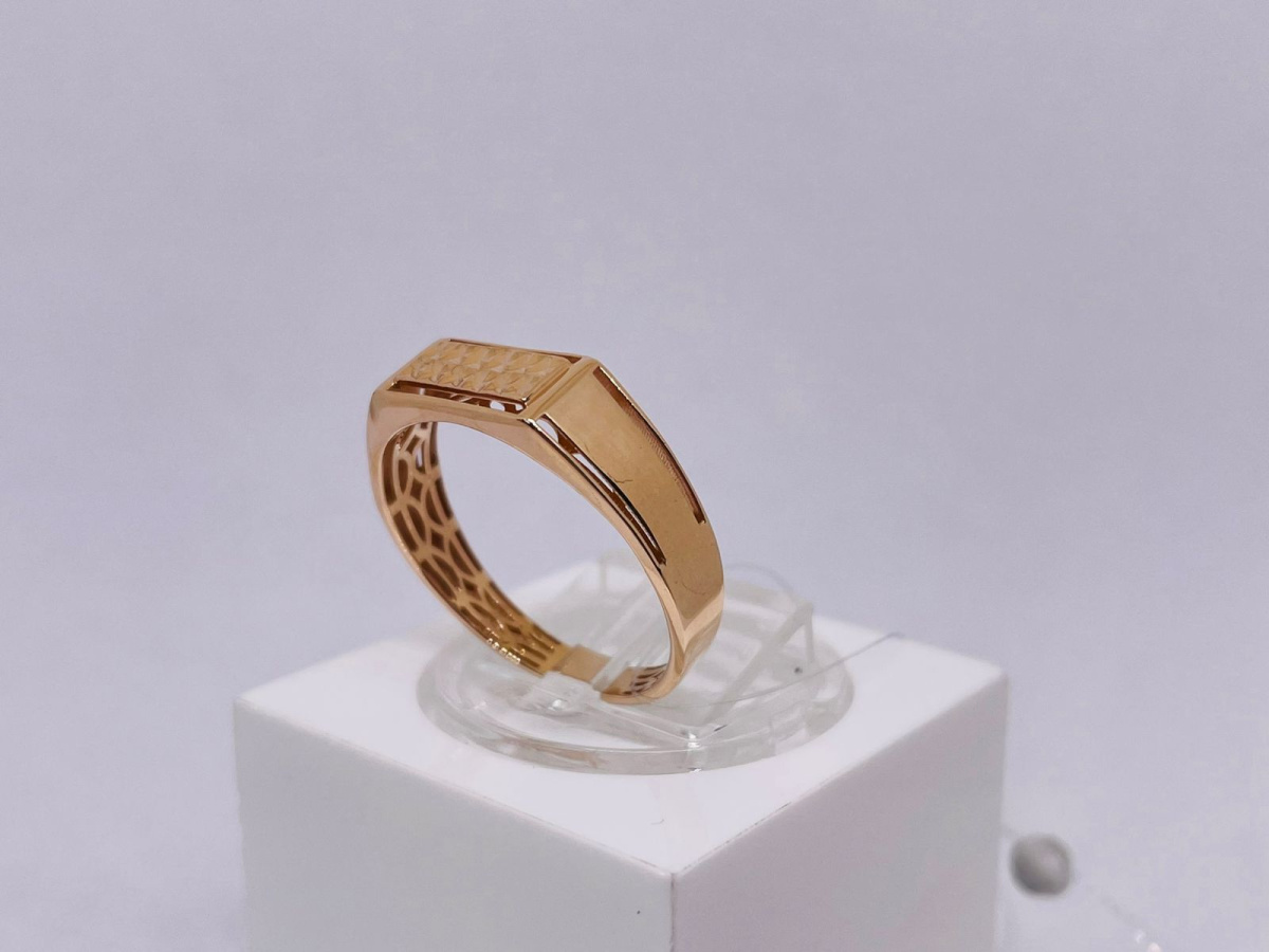 КОЛЬЦО ПЕЧАТКА без камня (Au 585)