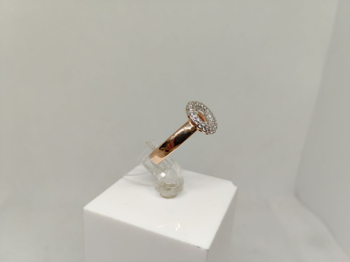 К5289 КОЛЬЦО С КАМНЯМИ (Au 585)