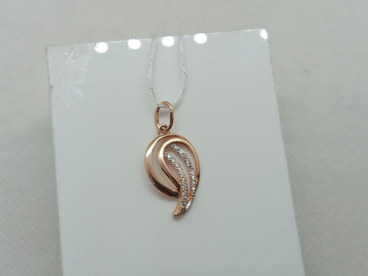 ПОДКМИ585 ПОДВЕСКА С КАМНЯМИ (Au 585)