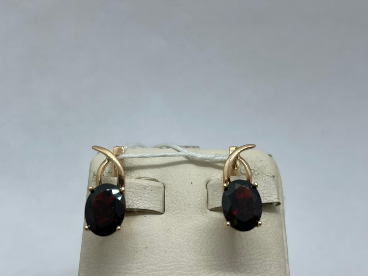 СЕРЬГИ С КАМНЕМ (Au 585)