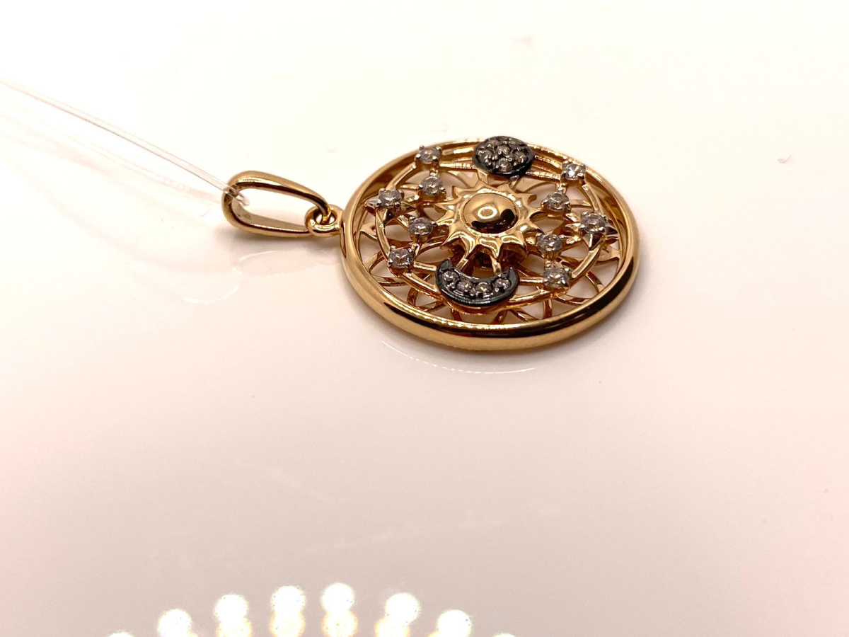 ПОДВЕСКА С КАМНЯМИ (Au 585)