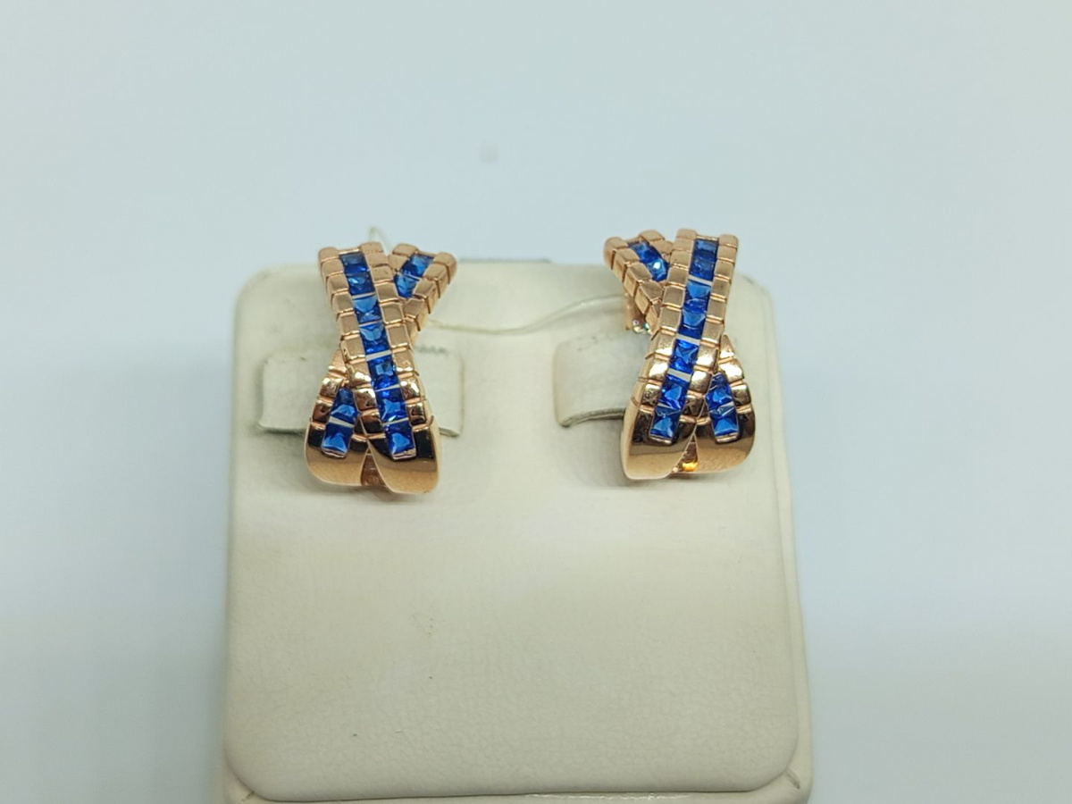 СЕРЬГИ С КАМНЯМИ (Au 585)