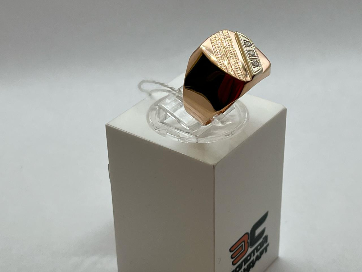 ПЕЧКМИ585 ПЕЧАТКА С КАМНЯМИ (Au 585)