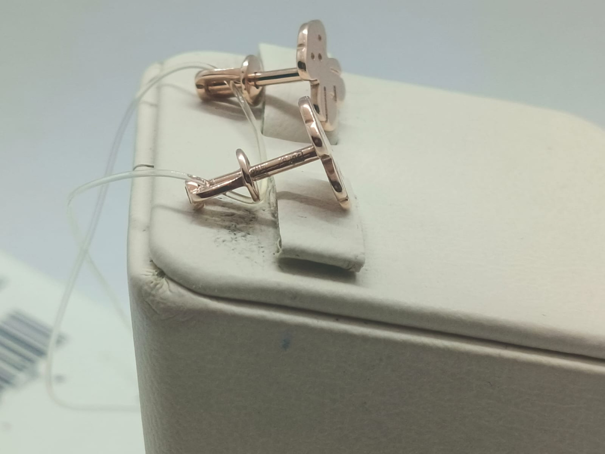 СЕРЬГИ ПУСЕТЫ без камня (Au 585)