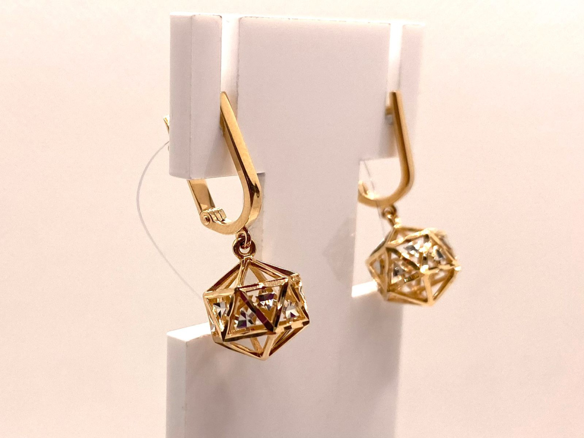 СЕРЬГИ БЕЗ КАМНЯ (Au 585)