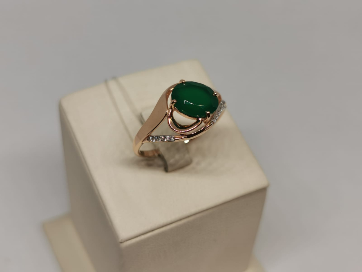 51-310-00924-3 КОЛЬЦО С КАМНЯМИ (Au 585)