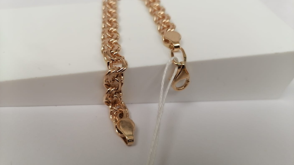 БЛБ585 БРАСЛЕТ ПОЛНОВЕСНЫЙ Бисмарк (Au 585)