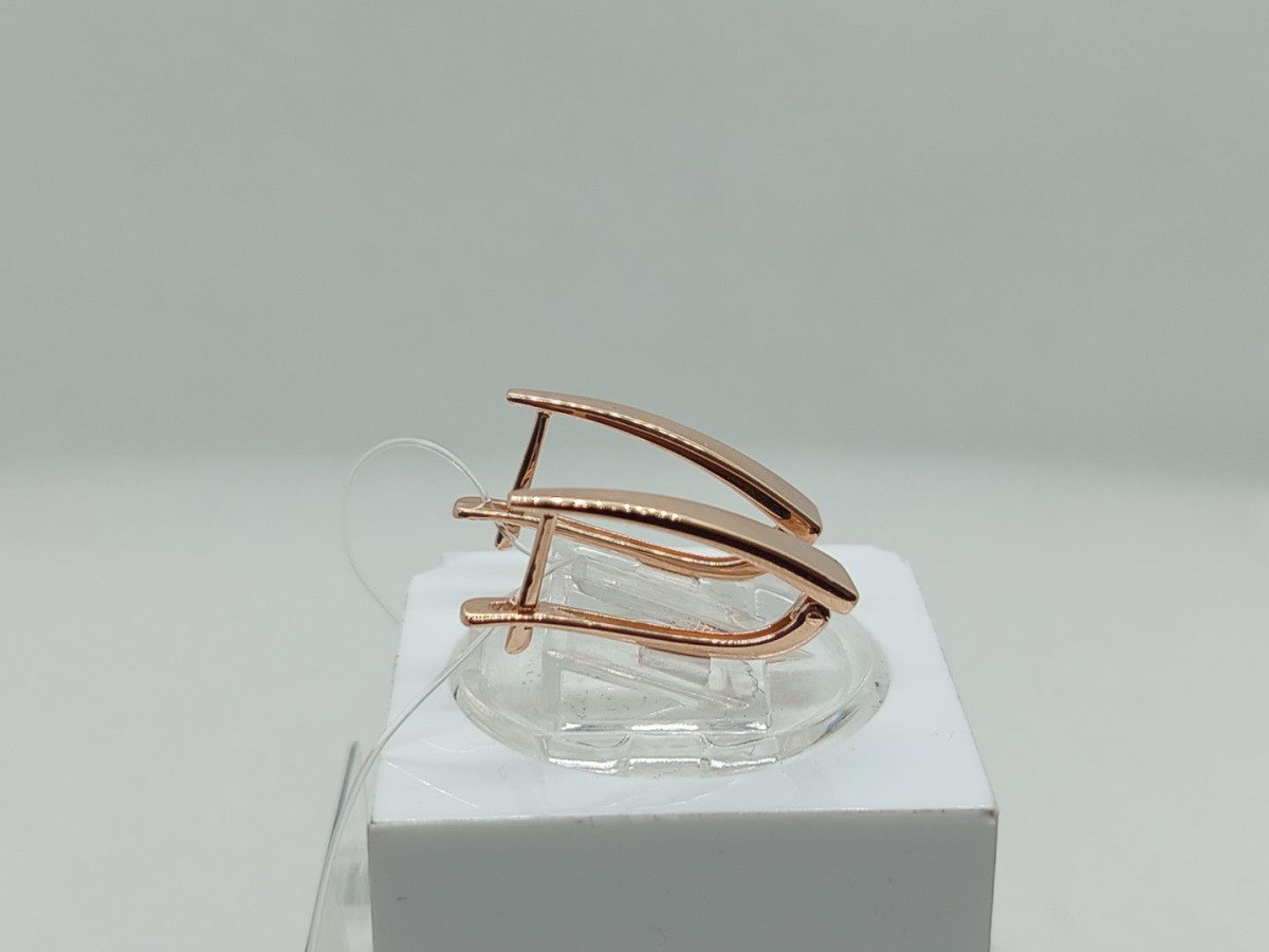 СЕРЬГИ БЕЗ КАМНЯ (Au 585)