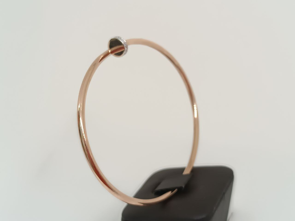 БРАСЛЕТ ЖЕСТКИЙ с камнями (Au 585)