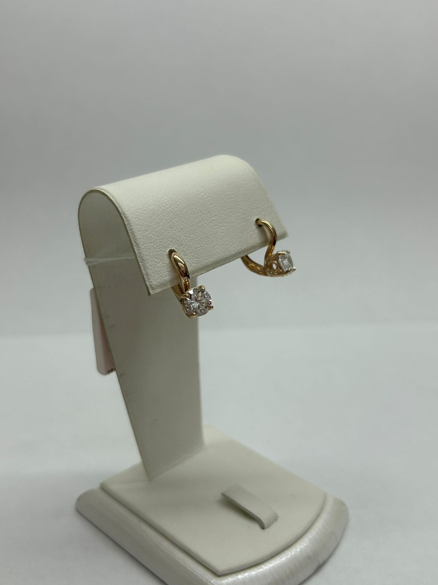 СЕРЬГИ С КАМНЕМ (Au 585)