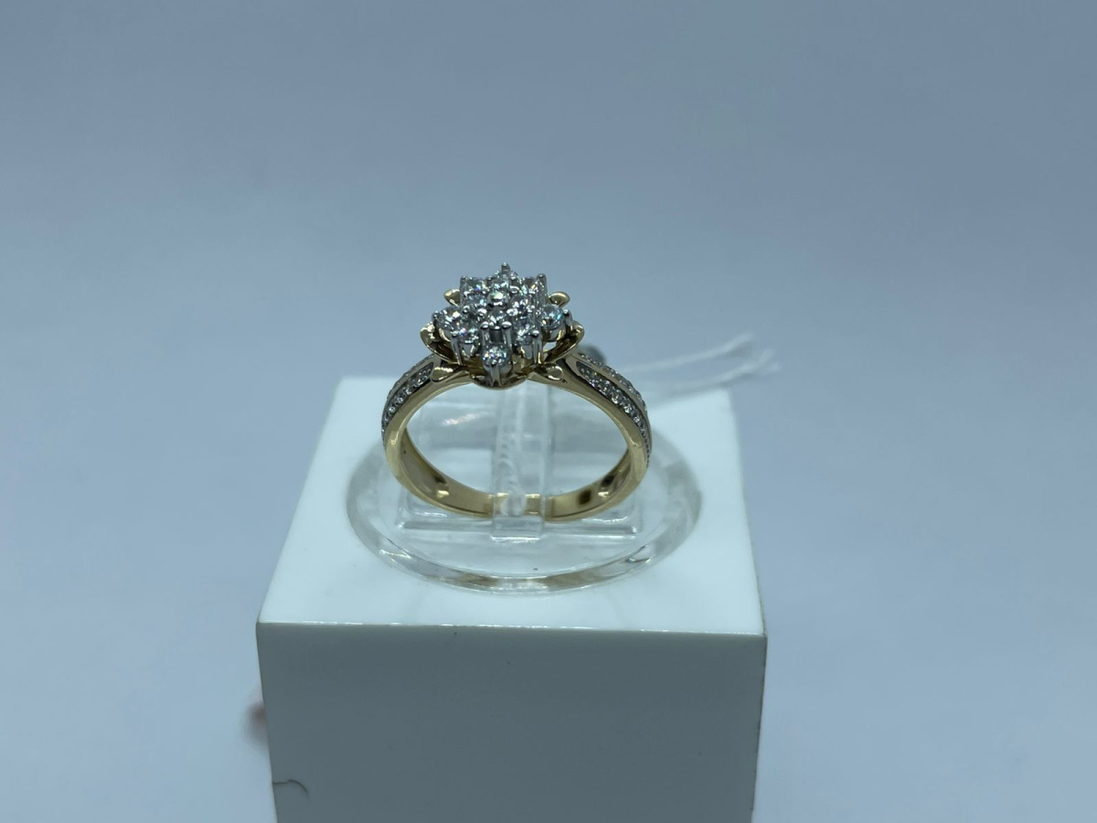 КОЛКМИ585 КОЛЬЦО С КАМНЯМИ (Au 585)