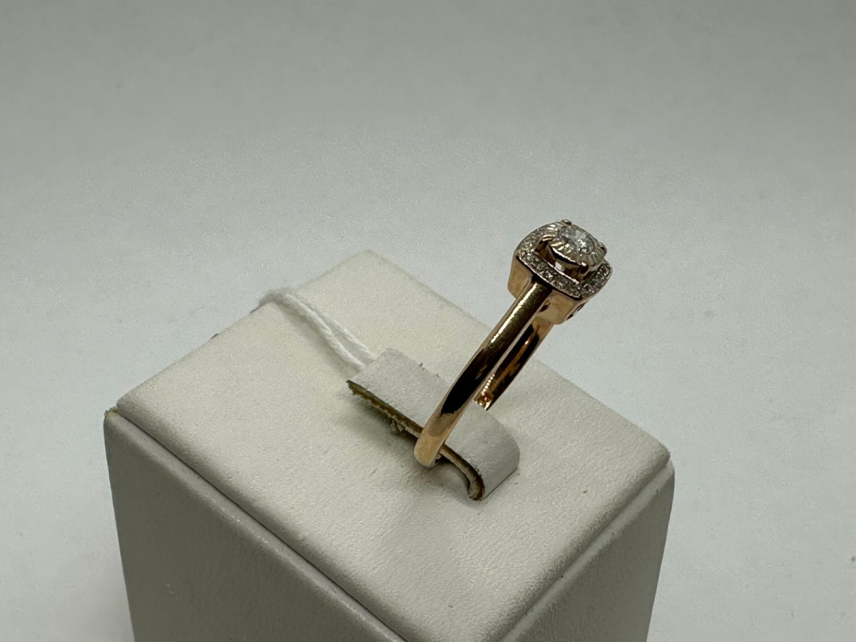 КОЛЬЦО БРИЛЛИАНТ Au 585