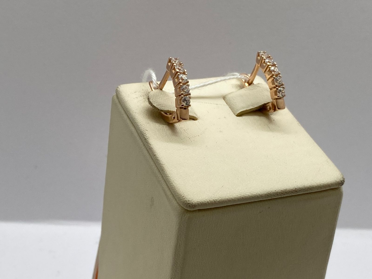 СКМИ585 СЕРЬГИ С КАМНЯМИ (Au 585)