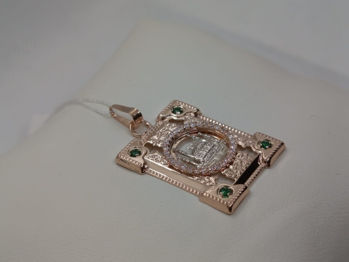 ПОДВЕСКА МЕЧЕТЬ с камнями (Au 585)