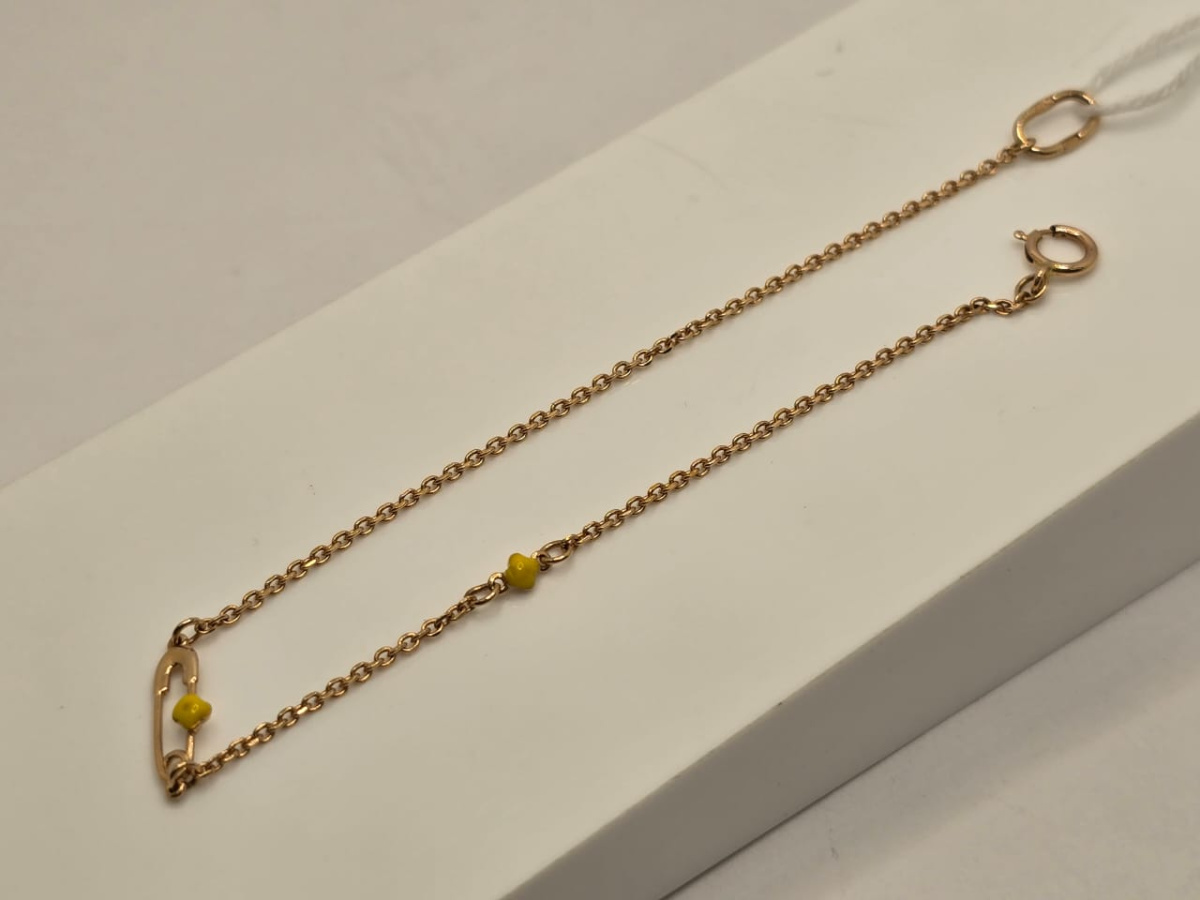 Б585 БРАСЛЕТ С КАМНЯМИ (Au 585)