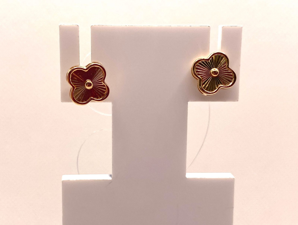 СЕРЬГИ ПУСЕТЫ без камня (Au 585)