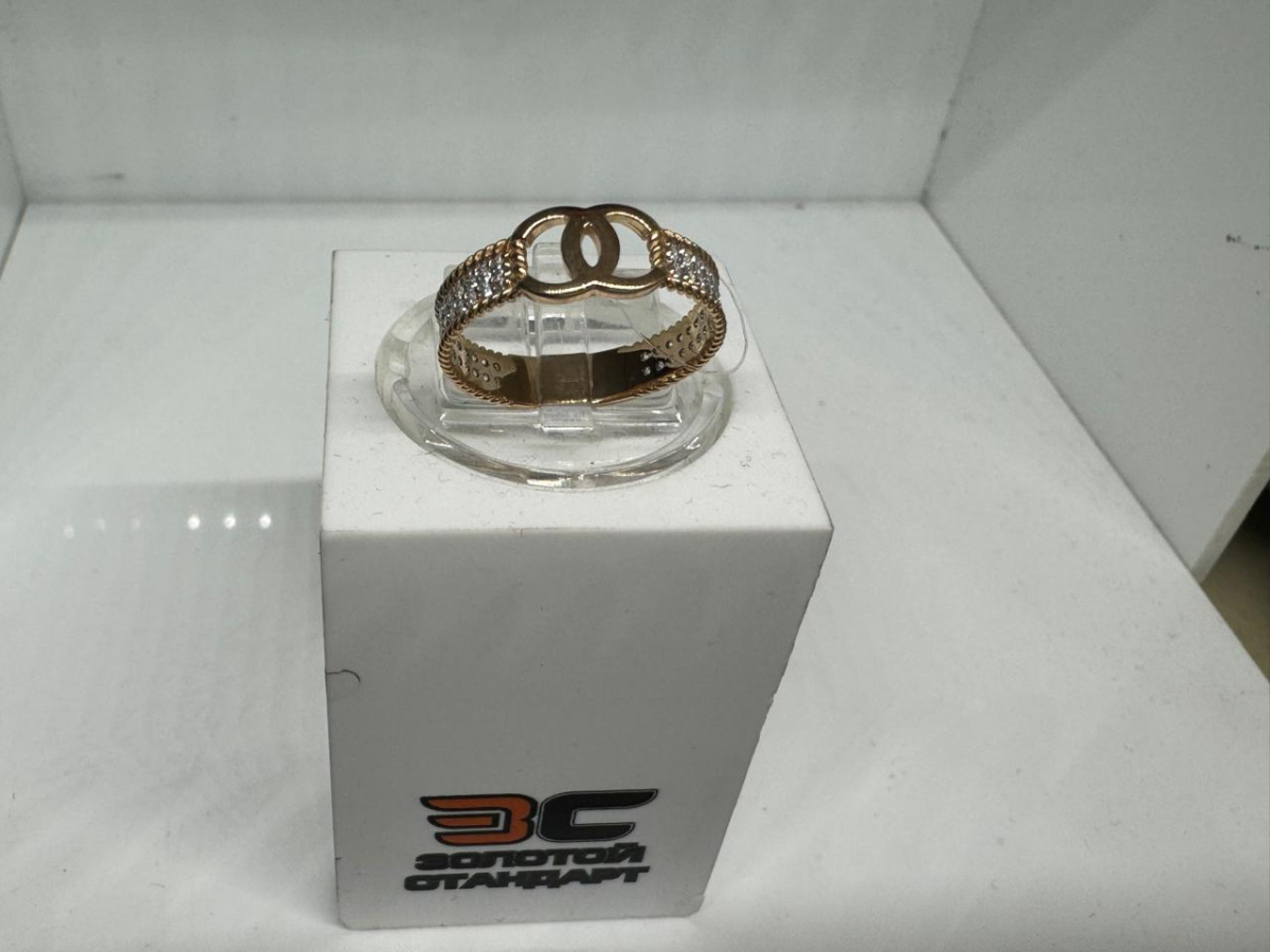 КОЛЬЦО С КАМНЯМИ (Au 585) КОЛЬЦО С КАМНЯМИ (Au 585)