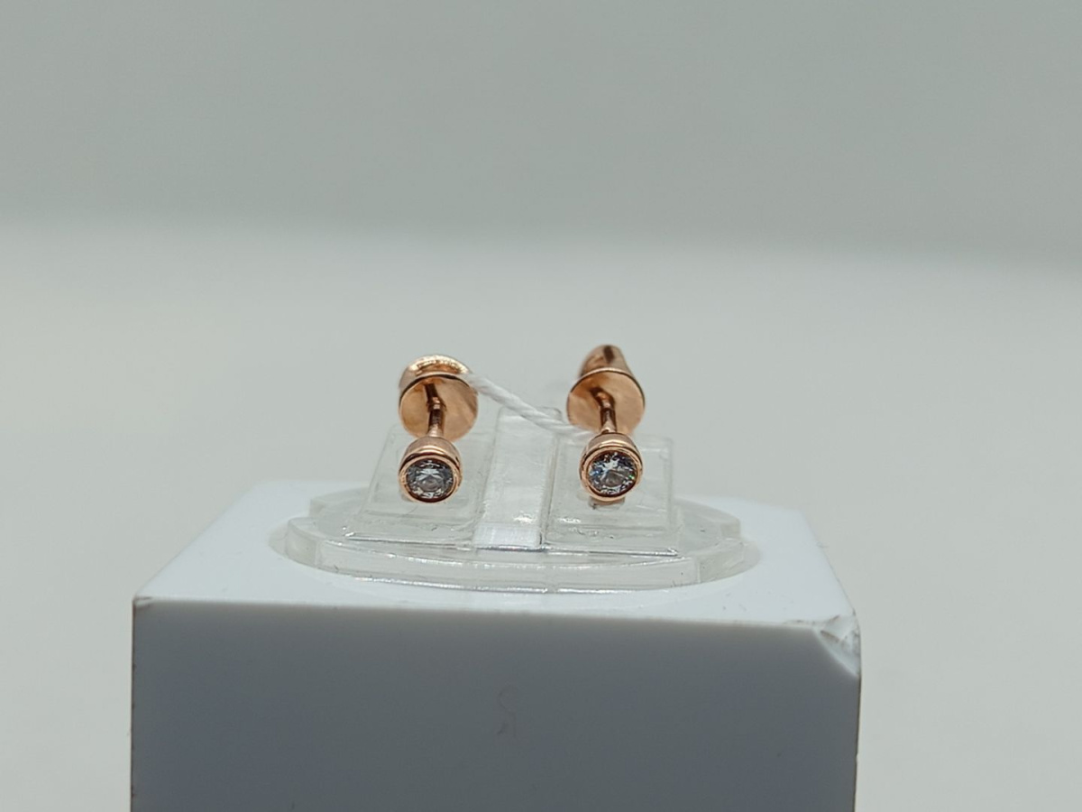 СПУС585 СЕРЬГИ ПУСЕТЫ (Au 585)