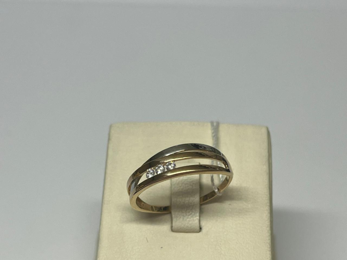 КОЛЬЦО С КАМНЯМИ (Au 585)