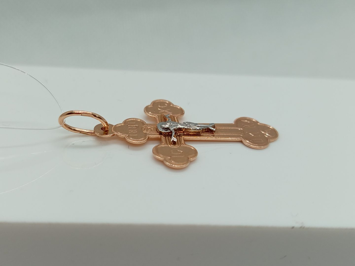 ПОДВЕСКА КРЕСТ без камня (Au 585)