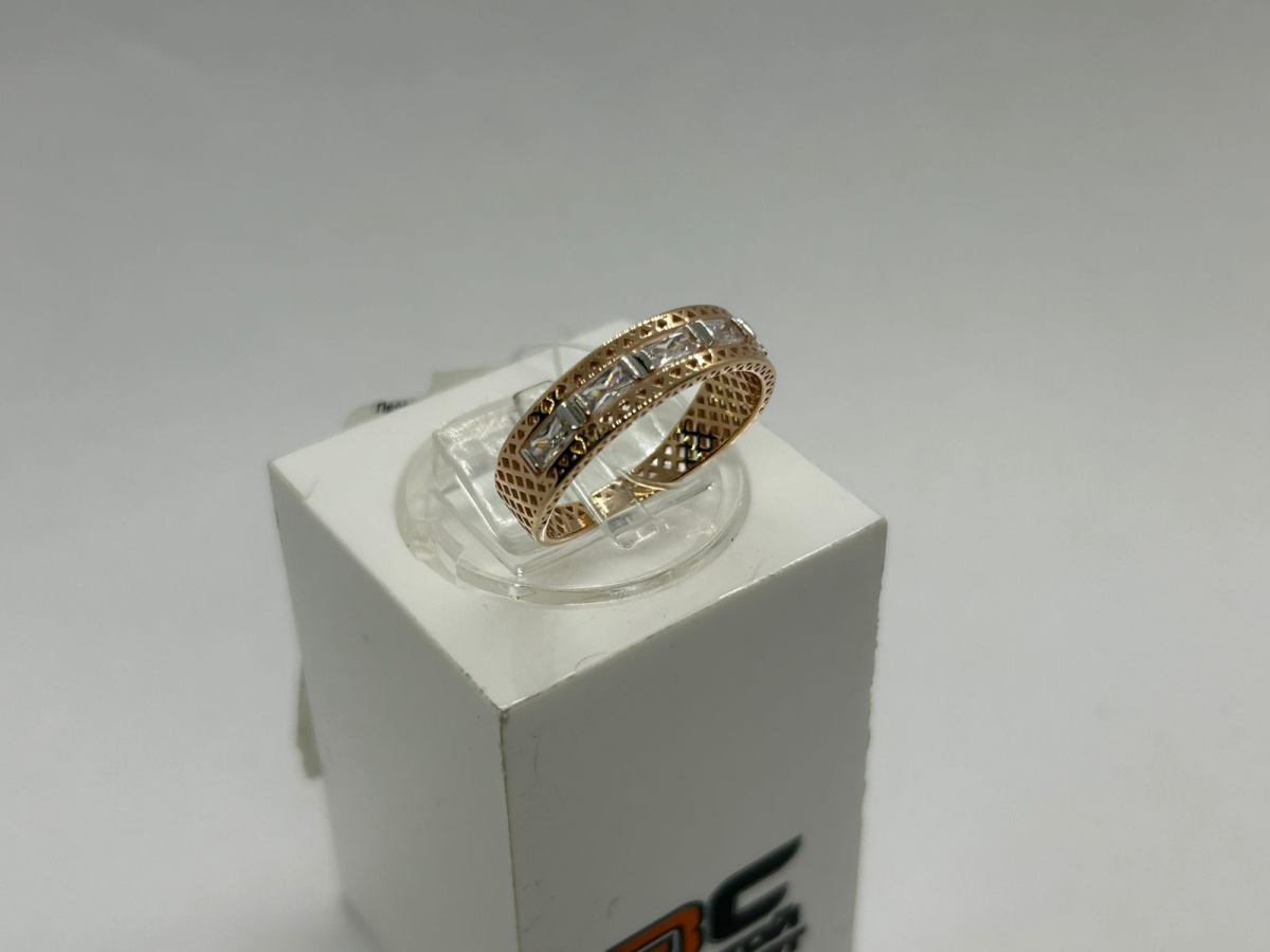 КОЛЬЦО С КАМНЯМИ (Au 585)