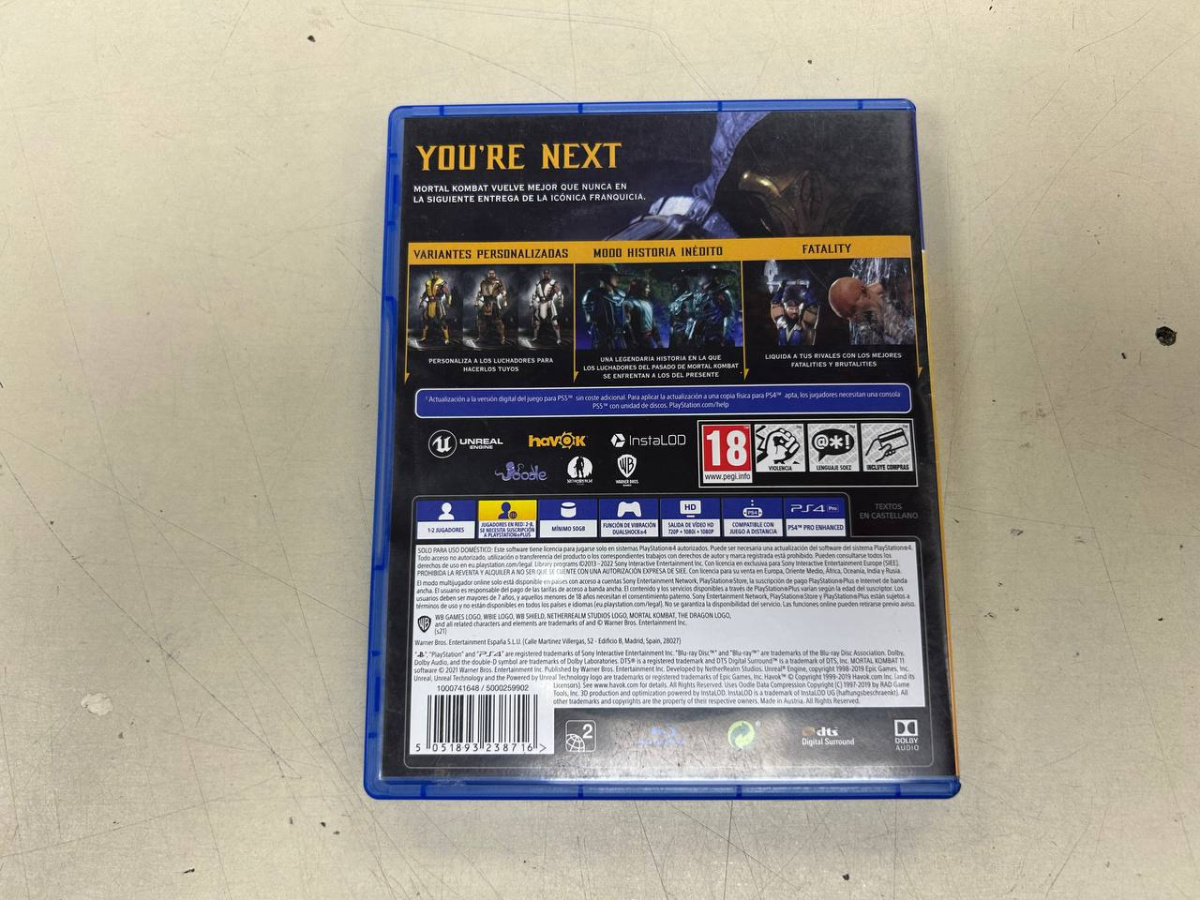 Игра Playstation 4 Mortal Kombat 11