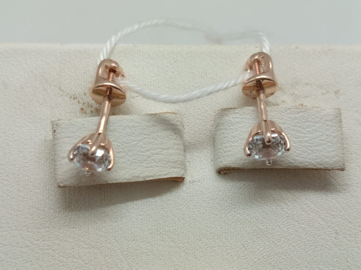 СПУС585 СЕРЬГИ ПУСЕТЫ (Au 585)