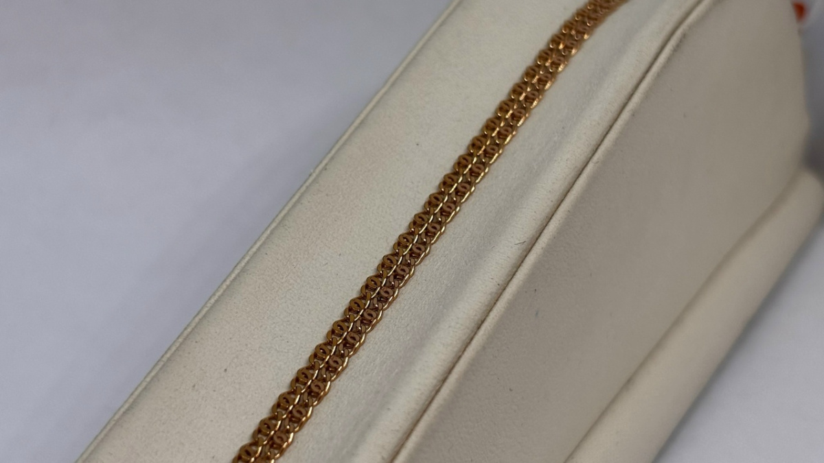 ЦЛПГ585 ЦЕПЬ ПОЛНОВЕСНАЯ Птичий глаз(глаз пантеры) (Au 585)