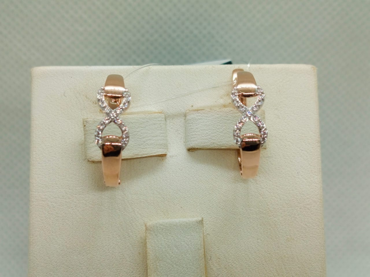 023872-1102 СЕРЬГИ С КАМНЯМИ (Au 585)