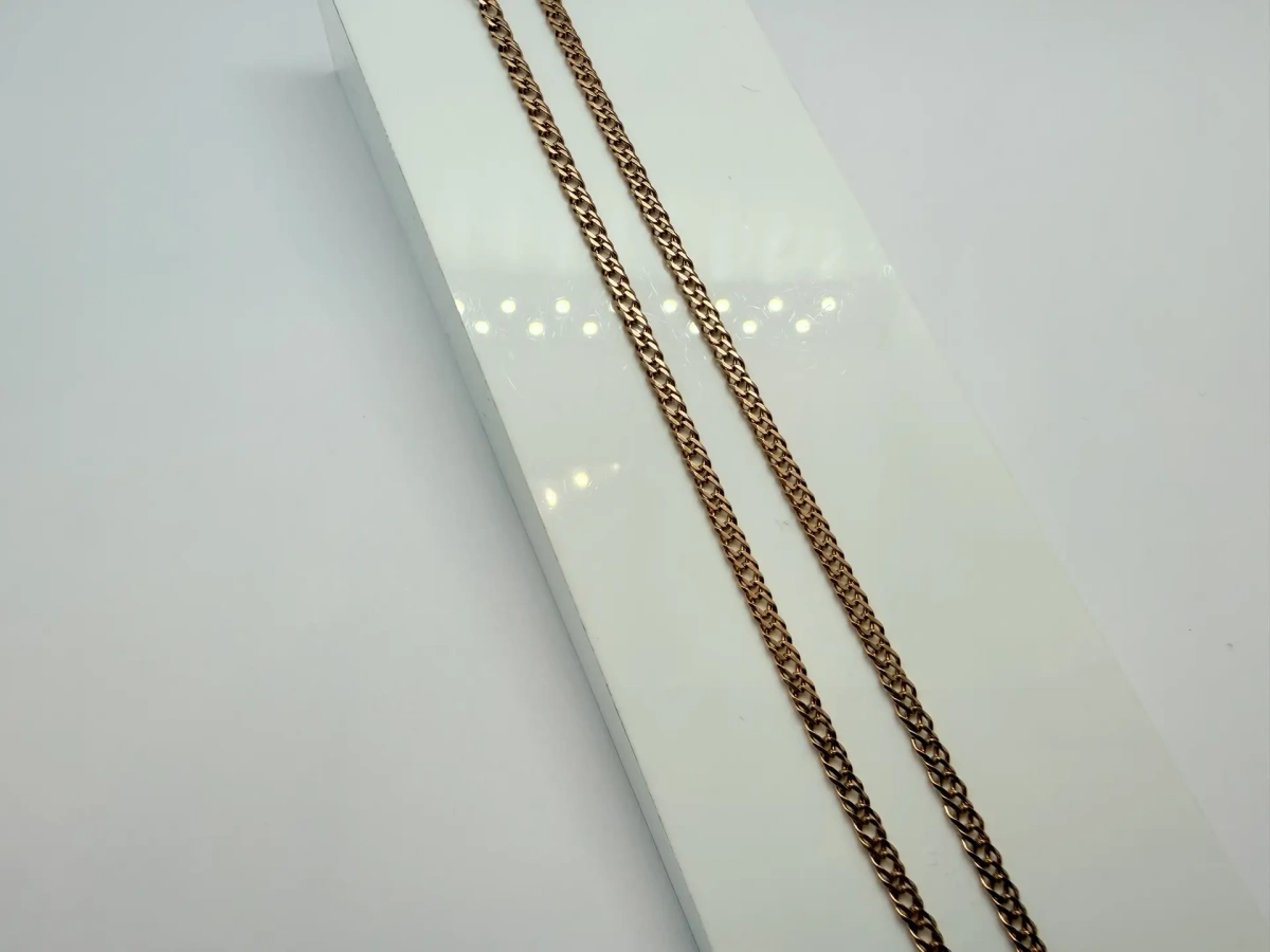 ЦЕПЬ ПОЛНОВЕСНАЯ Ромб двойной (Au 585)