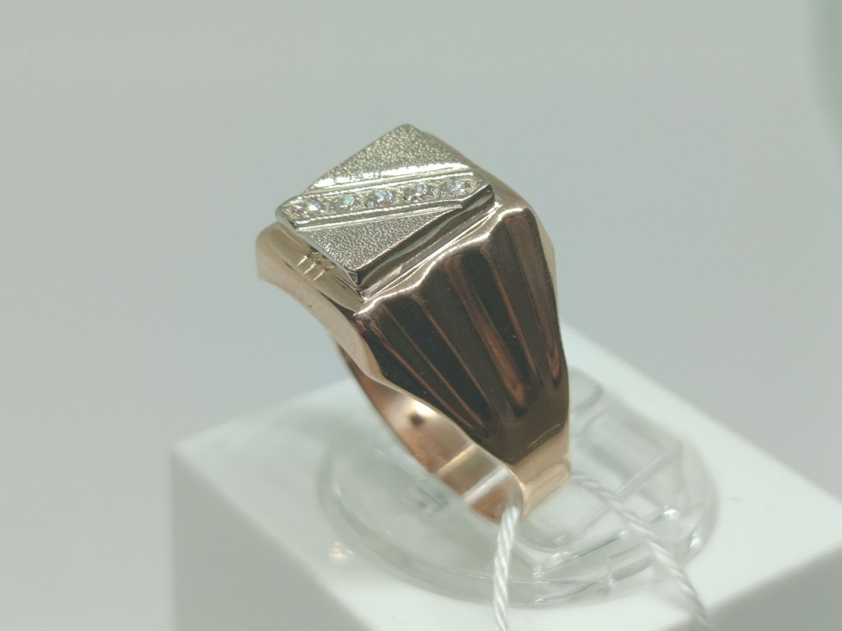 ПЕЧКМИ585 ПЕЧАТКА С КАМНЯМИ (Au 585)