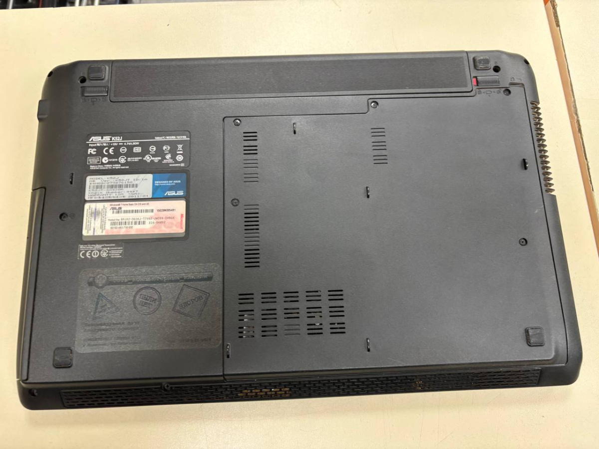 Ноутбук ASUS; Core i5-480M, HD Graphics, 4 Гб, Нет, 500 Гб