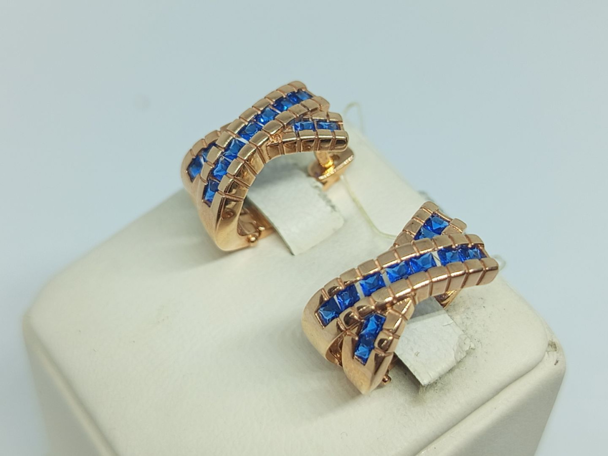 04-52-0430-06 СЕРЬГИ С КАМНЯМИ (Au 585)