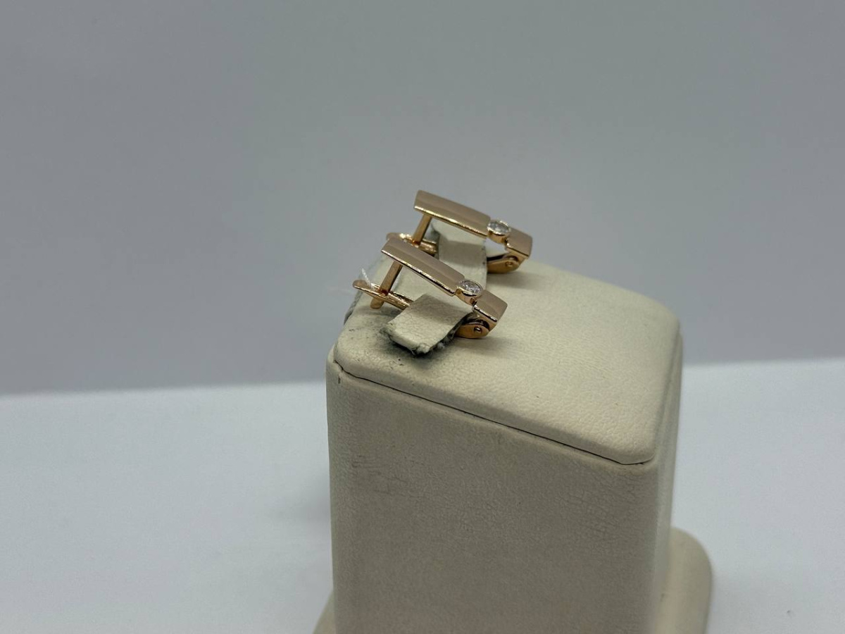 СЕРЬГИ С КАМНЕМ (Au 585)