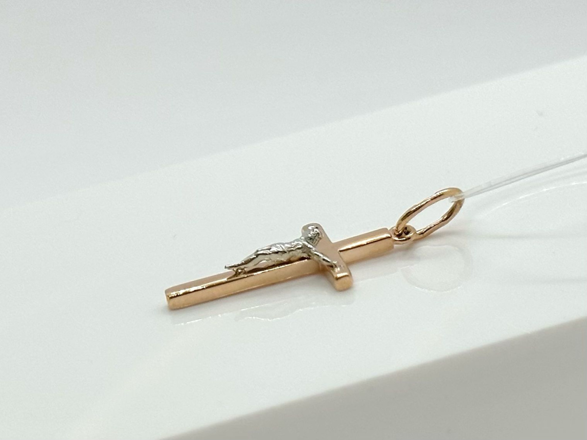 00-63-0178-00 ПОДВЕСКА КРЕСТ без камня (Au 585)