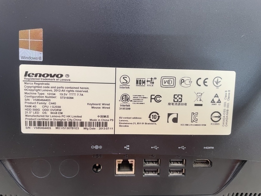 Моноблок Lenovo C440;